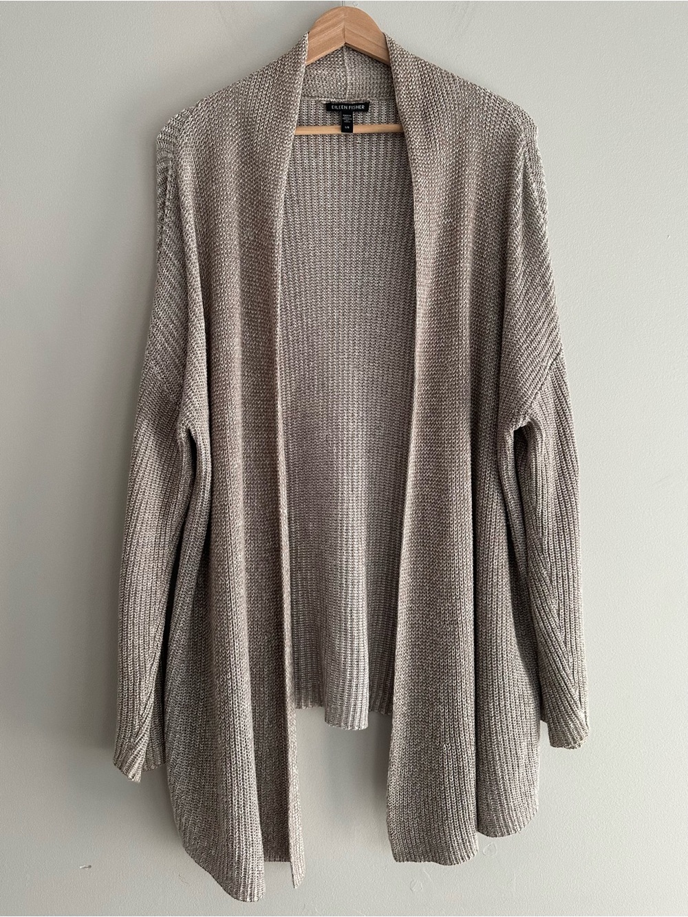 Eileen Fisher Peruvian Organic Cotton Blend Cardigan Size Large